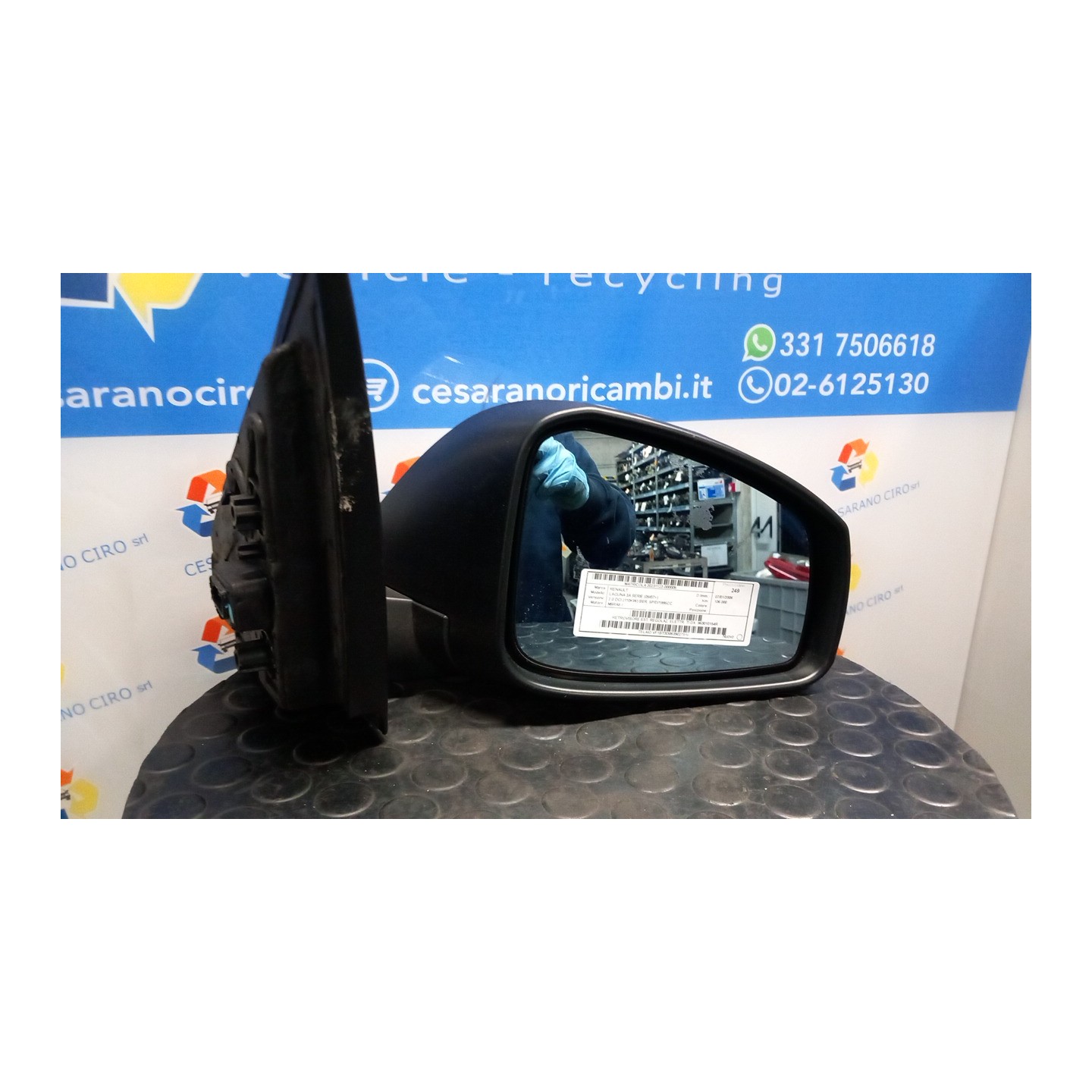 RETROVISORE EST. REGOLAZ. ELETTR. TI DX. 005 RENAULT LAGUNA 3A SERIE (09/07-) M9RA8 963010154R