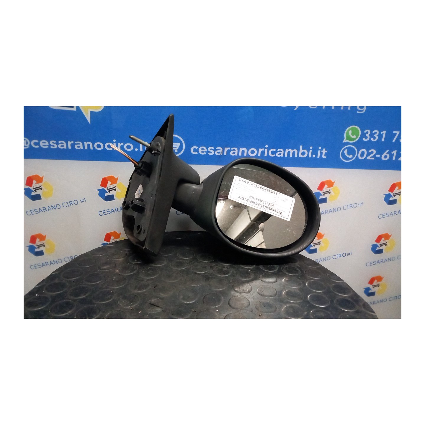 RETROVISORE EST. REGOLAZ. ELETTR. -09/00 C/MODANATURA CALOTTA DX. 048 RENAULT TWINGO 1A SERIE (08/98-09/07) D7FF7 8200039875