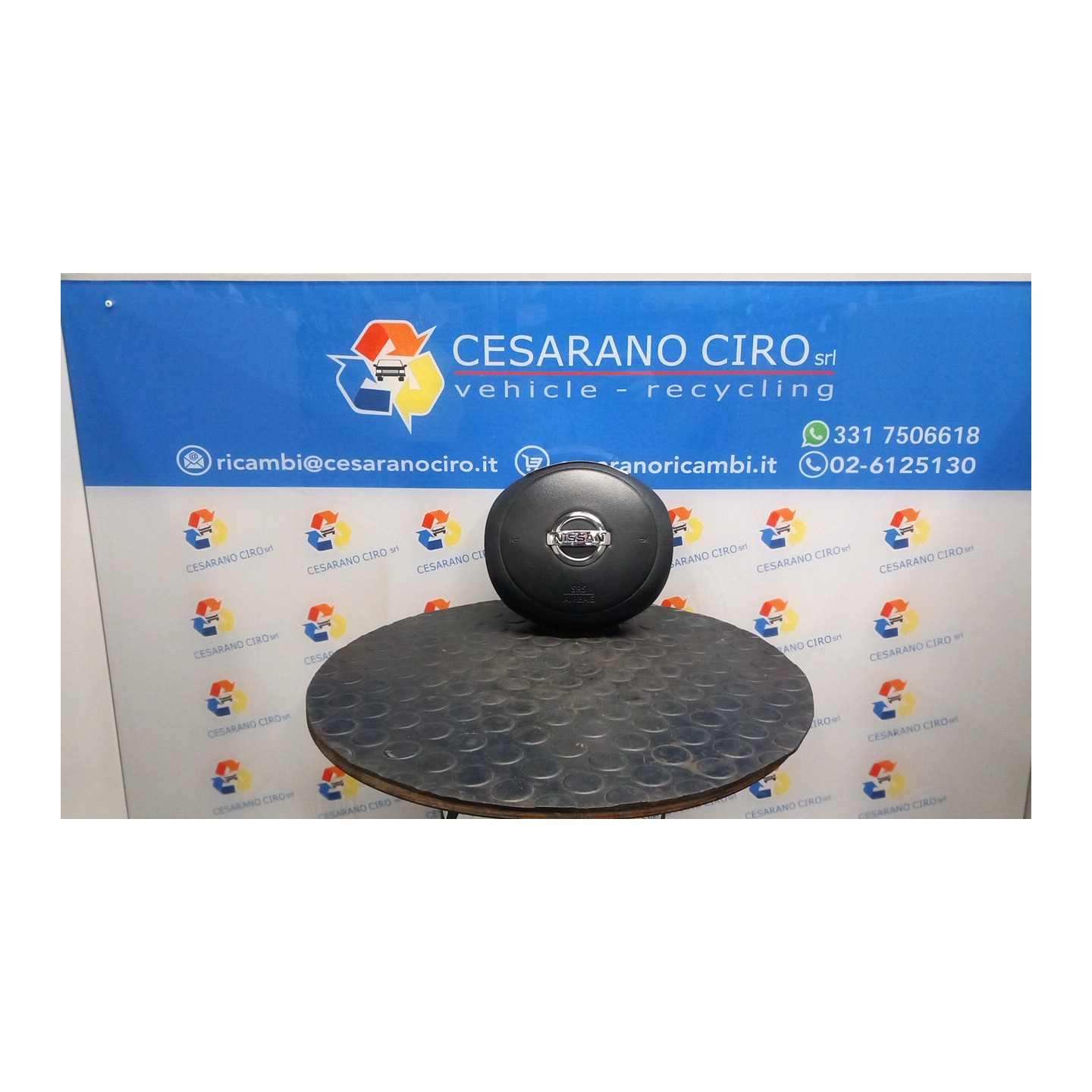 DISPOSITIVO AIRBAG LATO GUIDA 092 NISSAN MICRA (K13K) (09/10-) HR12 K85101HA0C