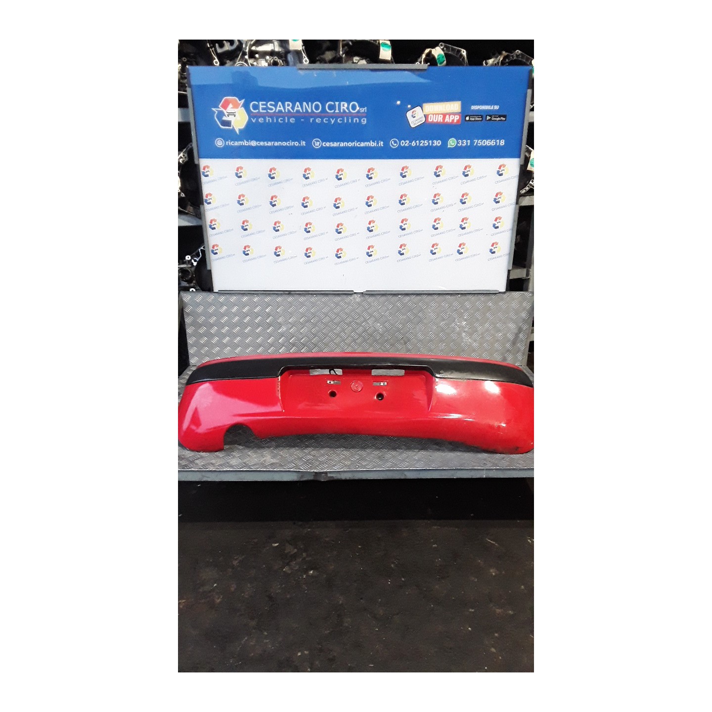 PARAURTI POST. 081 CHEVROLET (DAEWOO) MATIZ (M100) (06/98-11/00) F8CV 96317589