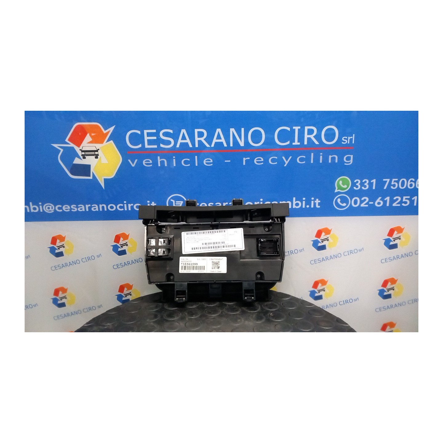 BLOCCO COMANDO CLIMATIZZAZIONE 006 FIAT PUNTO (51) (01/12-01/13) 199B1000 735548357
