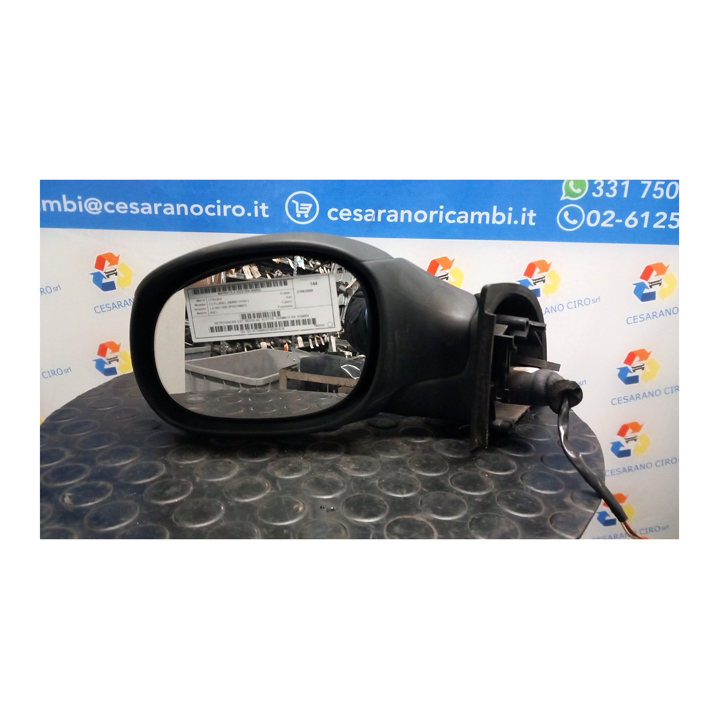 RETROVISORE EST. REGOLAZ. ELETTR. TERMICO SX. 052 CITROEN C3 PLURIEL (05/03-11/10) 8HZ 8149RV