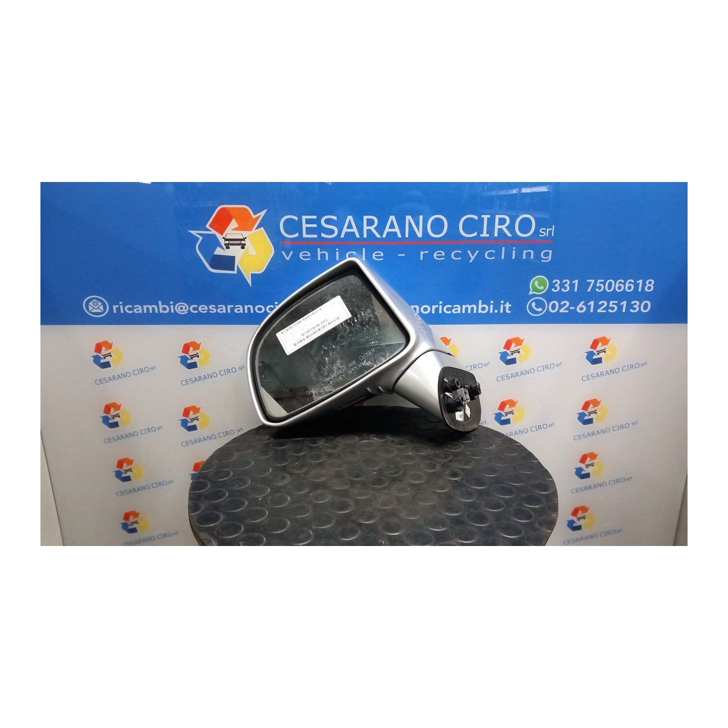 RETROVISORE EST. REGOLAZ. ELETTR. VERNICIATO TERMICO SX. 068 KIA CARENS 2A SERIE (11/06-) D4EA 876101D340