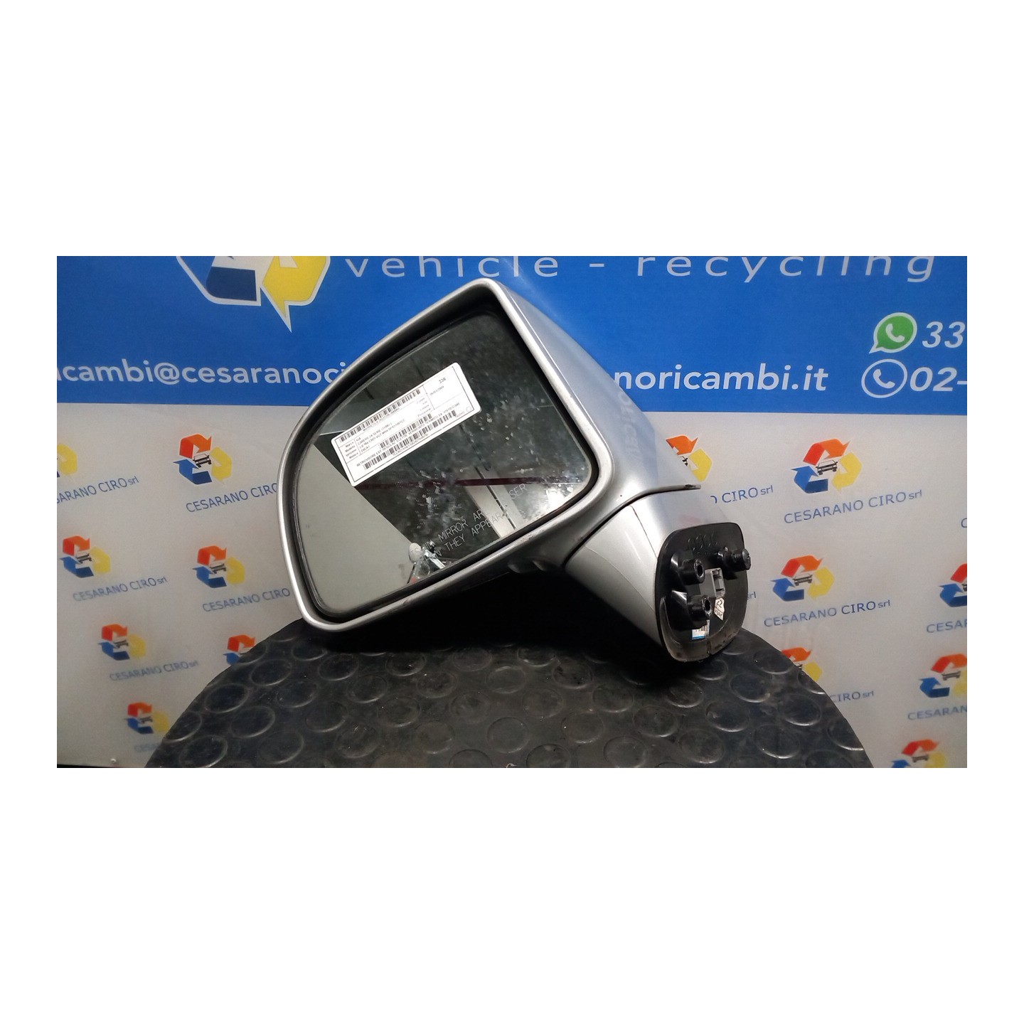 RETROVISORE EST. REGOLAZ. ELETTR. VERNICIATO TERMICO SX. 068 KIA CARENS 2A SERIE (11/06-) D4EA 876101D340
