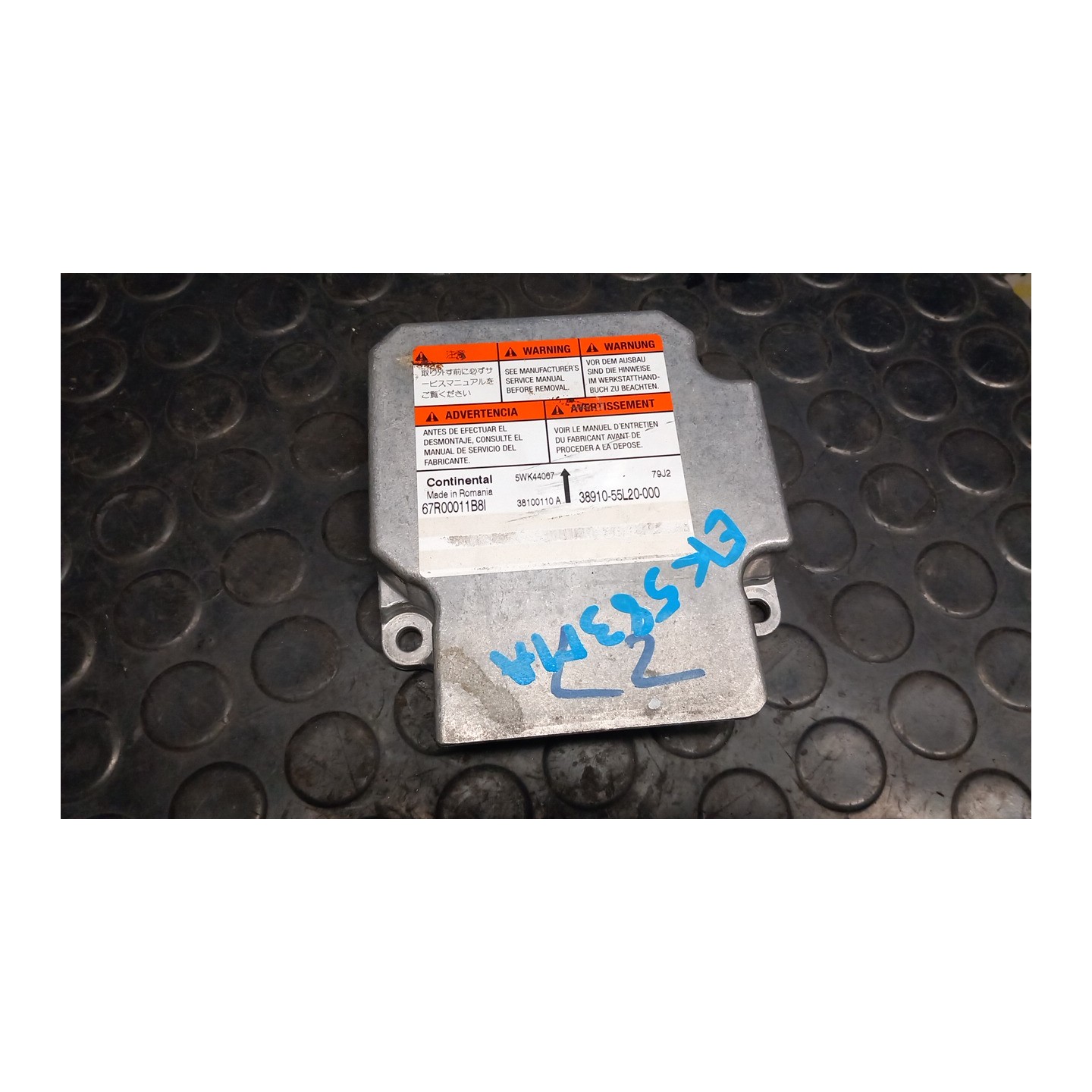 CENTRALINA COMANDO AIRBAG 107 FIAT SEDICI (3B) (02/06-11/11) D20AA 71750010