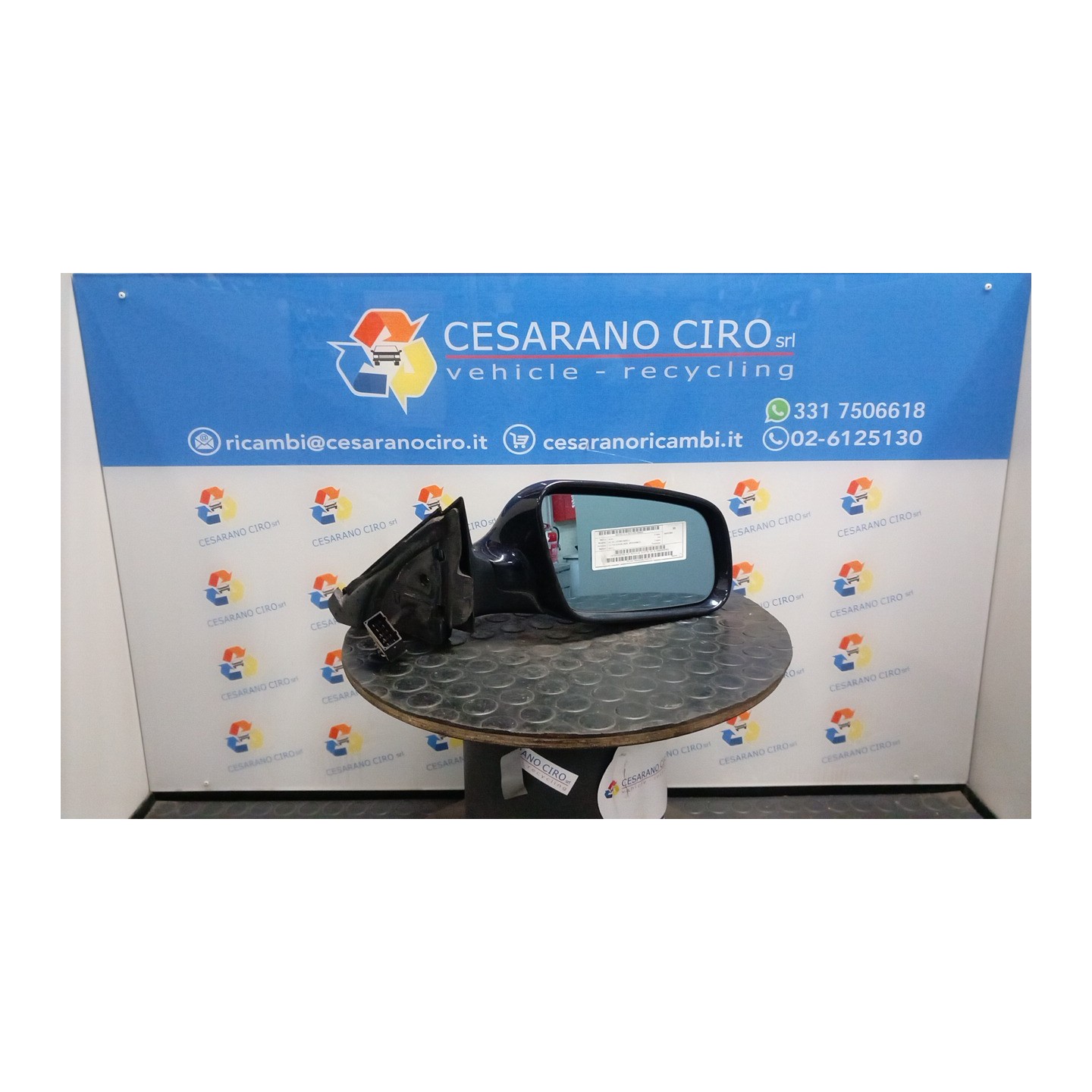 RETROVISORE EST. REGOLAZ. ELETTR. DX. 053 AUDI A3 (8L) (07/00-04/03) ASV 8L1858532HF3FZ
