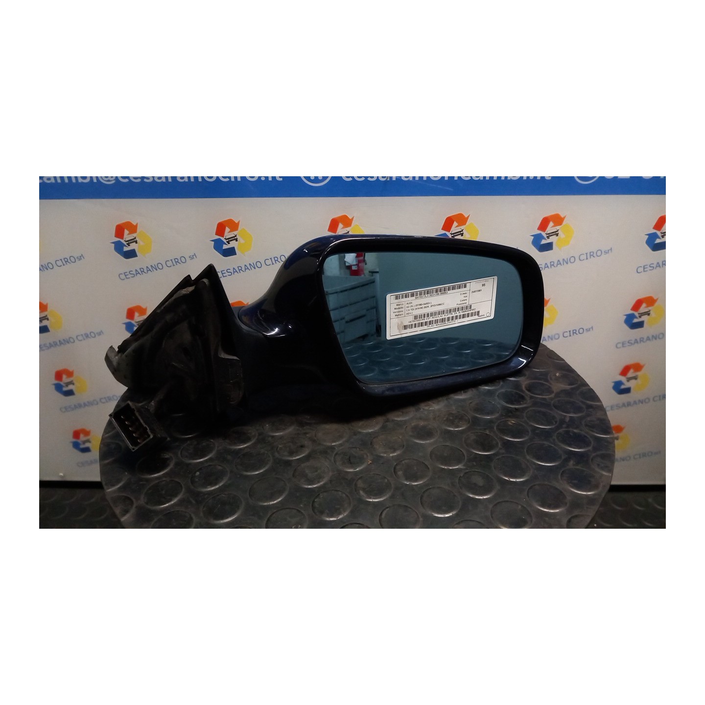 RETROVISORE EST. REGOLAZ. ELETTR. DX. 053 AUDI A3 (8L) (07/00-04/03) ASV 8L1858532HF3FZ