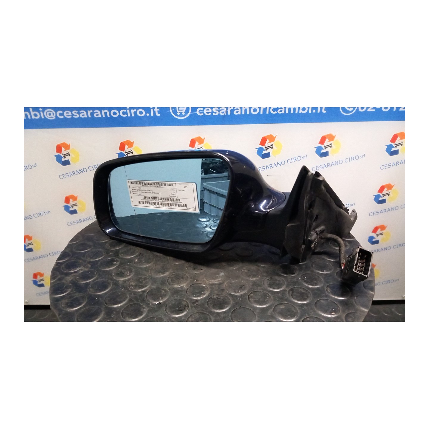 RETROVISORE EST. REGOLAZ. ELETTR. SX. 054 AUDI A3 (8L) (07/00-04/03) ASV 8L1858531HA3FZ