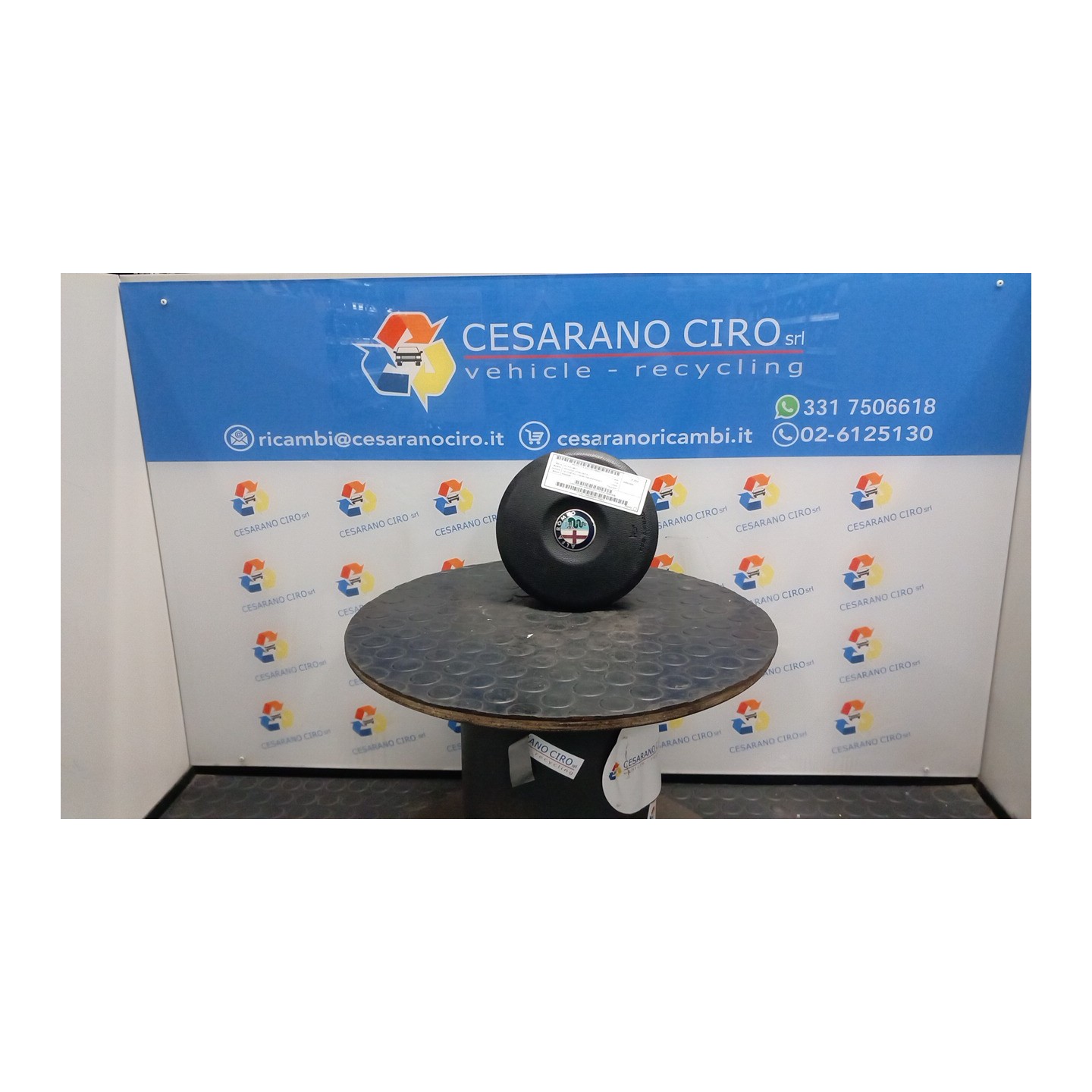 DISPOSITIVO AIRBAG LATO GUIDA 021 ALFA ROMEO 159 (X3/X9) (07/05-06/13) 939A2000 156081638