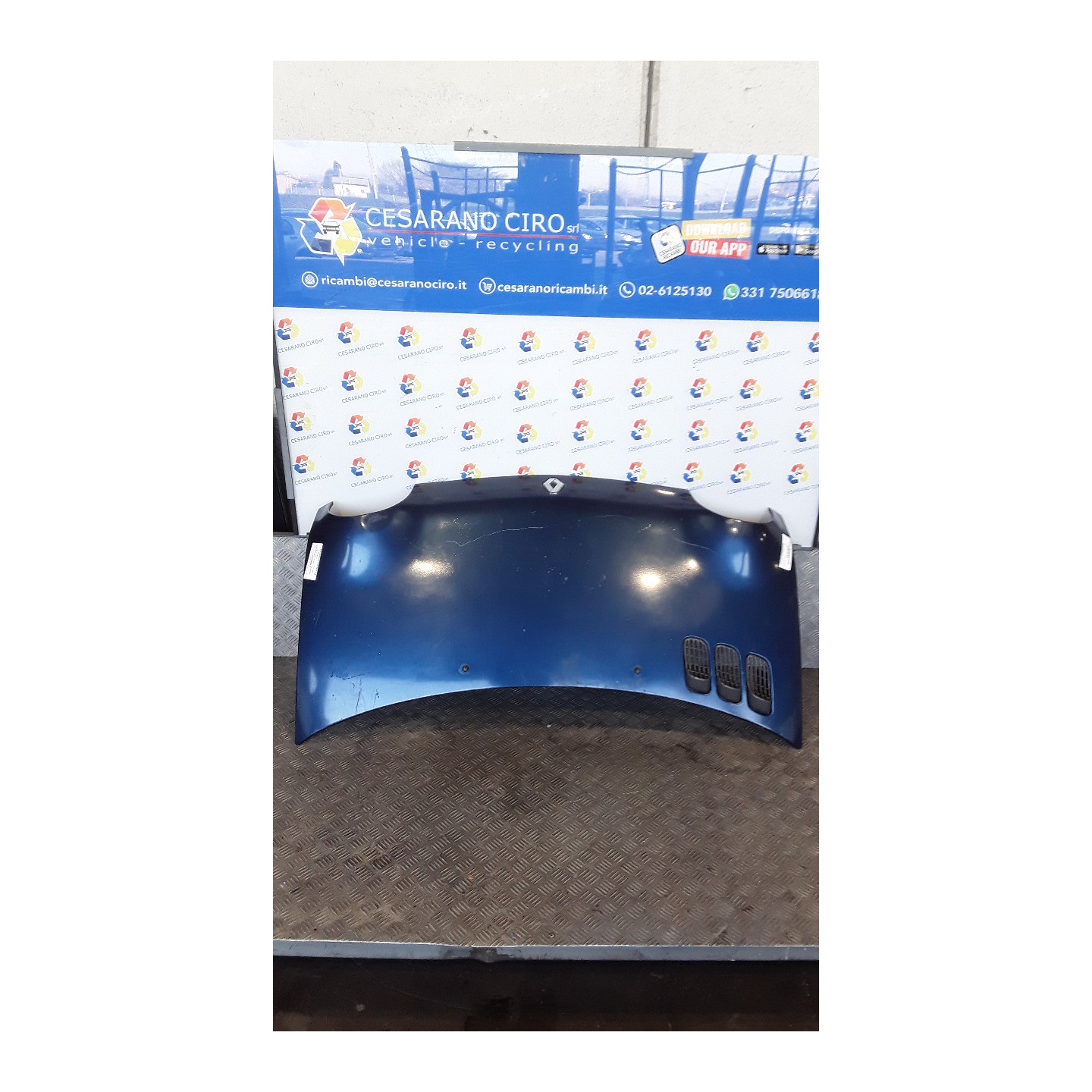 COFANO ANT. 050 RENAULT TWINGO 1A SERIE (10/92-08/98) D7FB7 7751469683