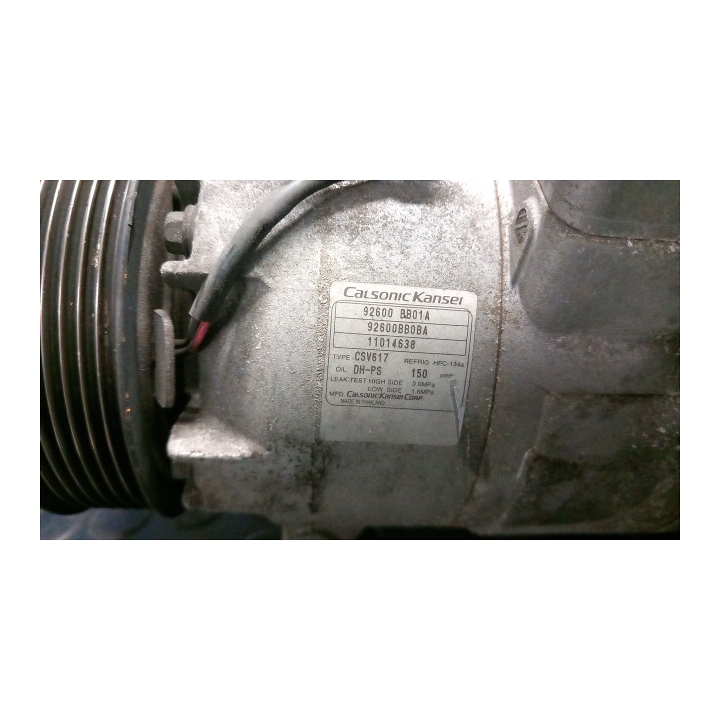 COMPRESSORE A/C 067 NISSAN QASHQAI (J10E/JJ10E) (09/10-) HR16 92600BB00A