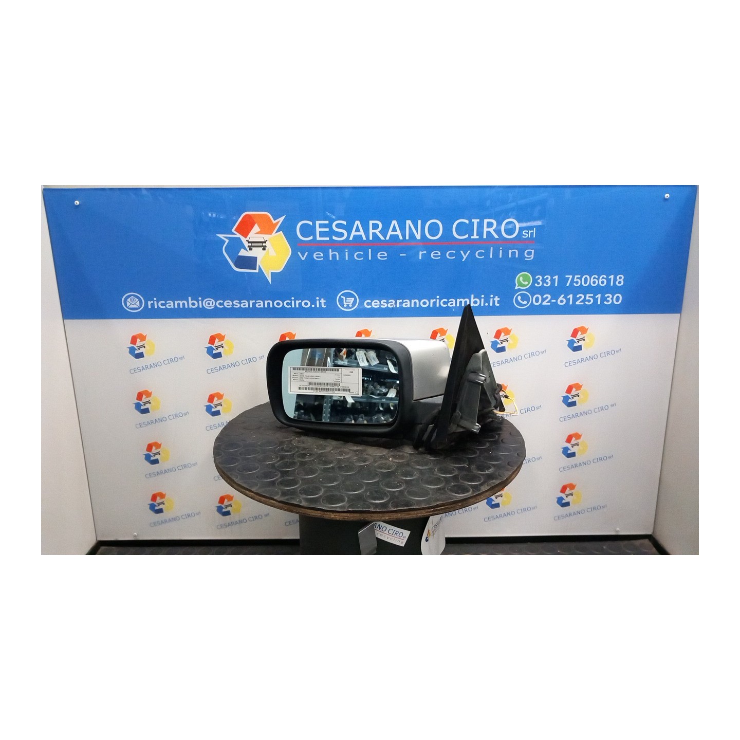 RETROVISORE EST. REGOLAZ. ELETTR. TERMICO SX. 100 BMW SERIE 3 (E46) (09/01-09/05) 204D4 51168245125