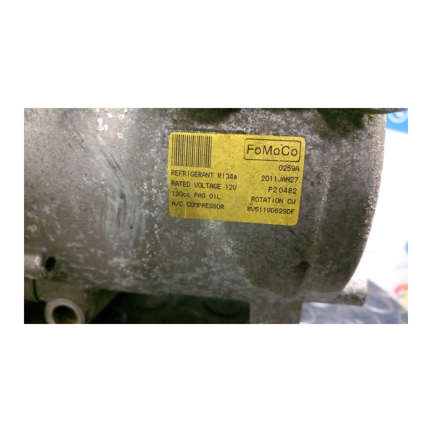 COMPRESSORE A/C 019 FORD FIESTA (CB1) (09/08-10/13) KVJA 1536196