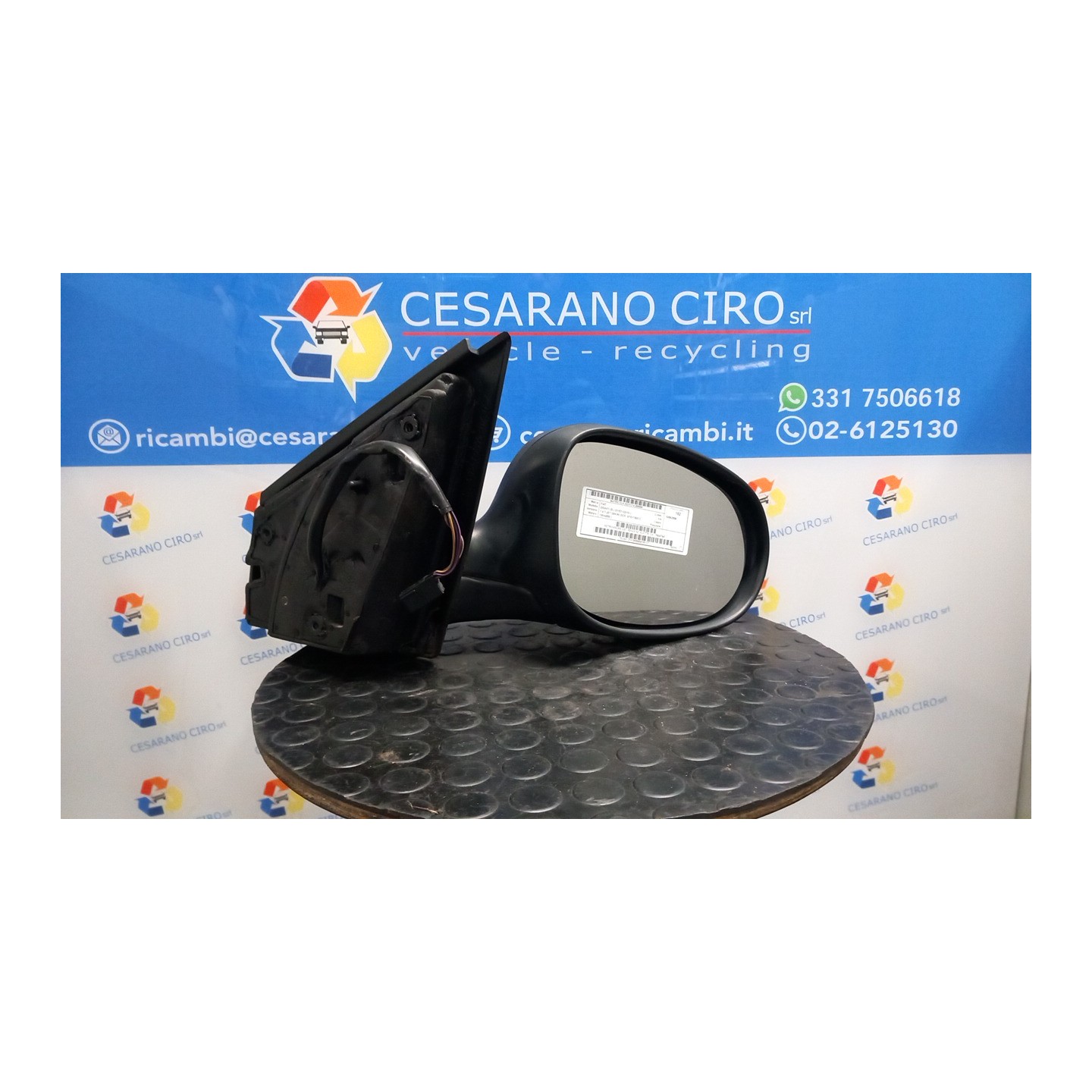 RETROVISORE EST. REGOLAZ. ELETTR. DX. 006 FIAT BRAVO (3L) (01/07-03/10) 198A4000 735597947