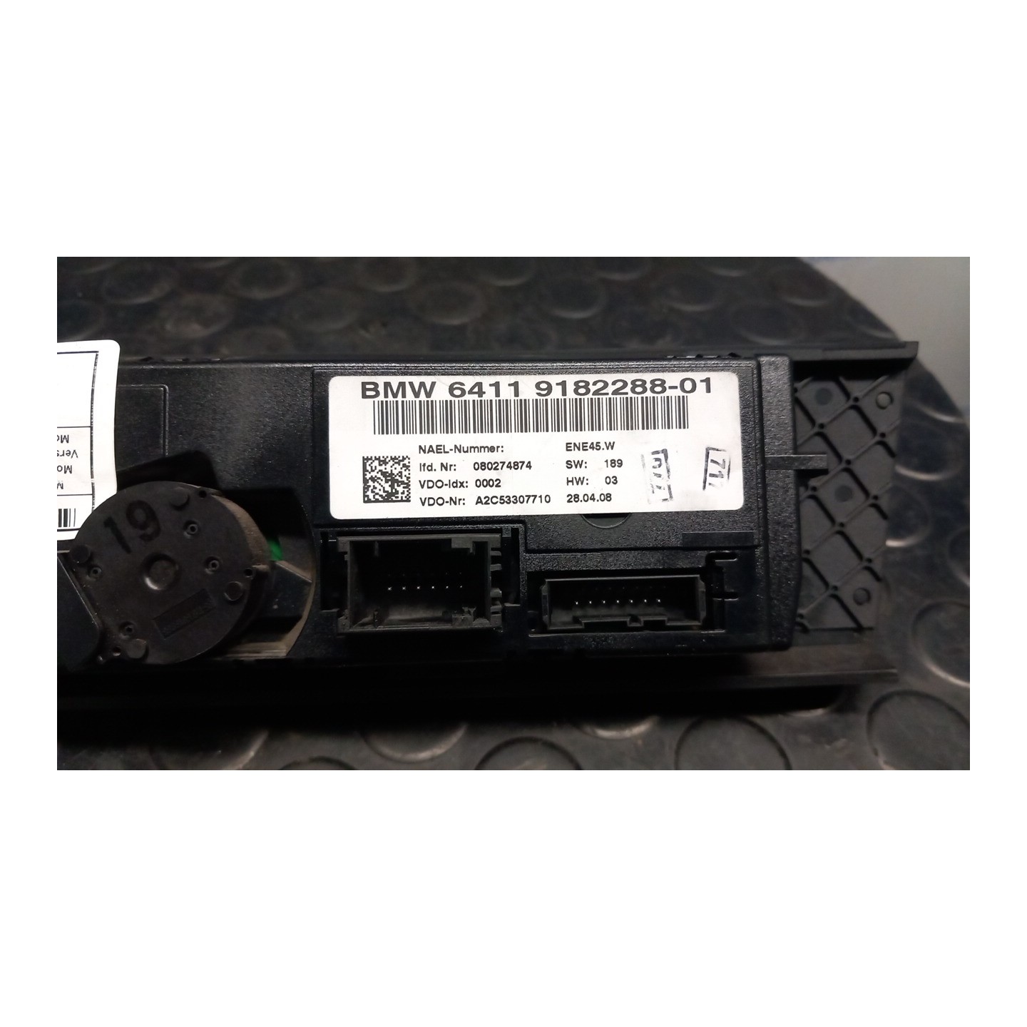 BLOCCO COMANDO CLIMATIZZAZIONE 026 BMW SERIE 3 (E93) CABRIO (03/07-09 N47D20A 64119190922