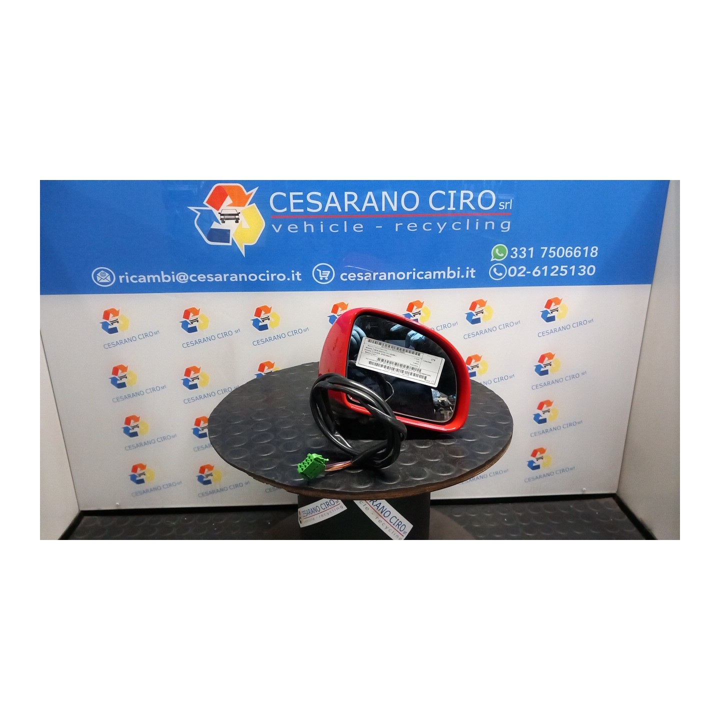 RETROVISORE EST. REGOLAZ. ELETTR. RIPIEGHEVOLE DX. 007 VOLKSWAGEN NEW BEETLE (1C) (02/99-) AQY 1C1857508ACGRU
