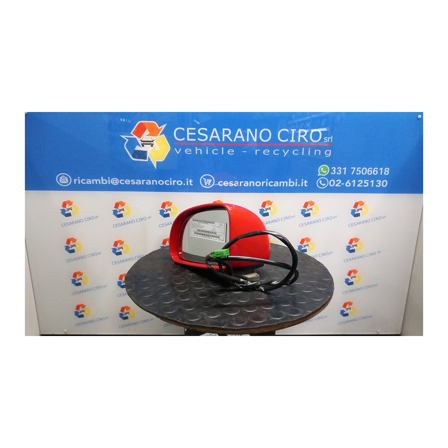 RETROVISORE EST. REGOLAZ. ELETTR. RIPIEGHEVOLE SX. 008 VOLKSWAGEN NEW BEETLE (1C) (02/99-) AQY 1C1857507ACGRU