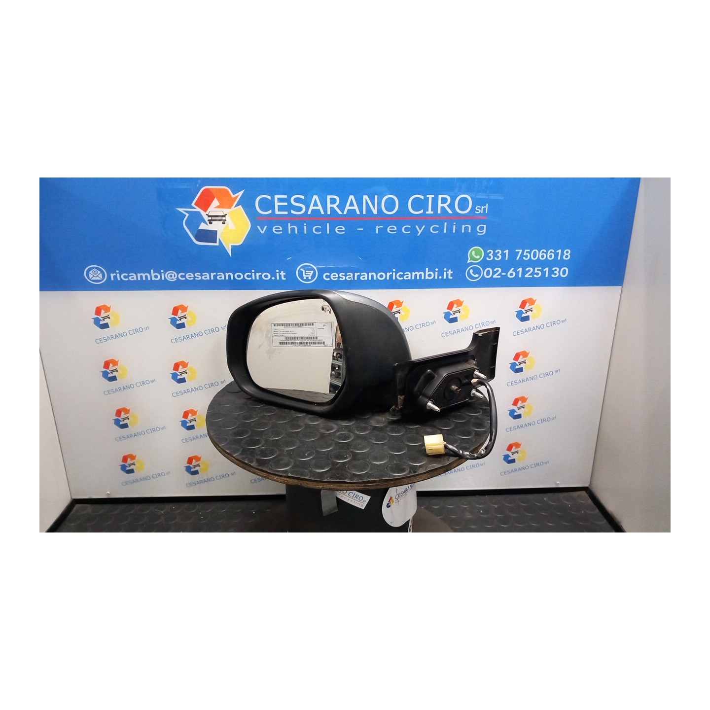 RETROVISORE EST. REGOLAZ. ELETTR. GLS SX. 016 SUZUKI SPLASH (02/08-10/15) K10B 8470251K20ZCC
