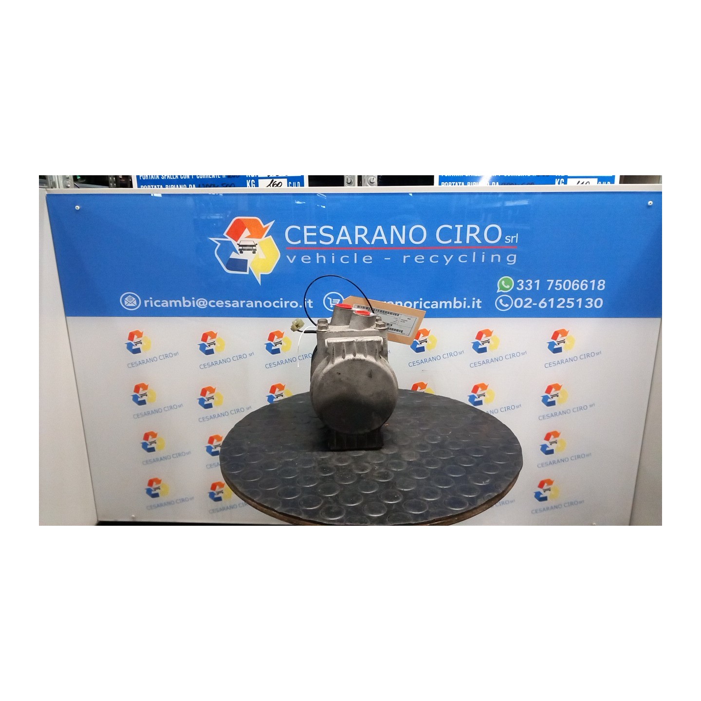 COMPRESSORE A/C 020 CHEVROLET (DAEWOO) AVEO (T250) (06/08-11/12) B12D1 96416373
