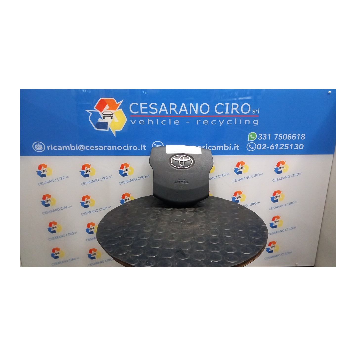 DISPOSITIVO AIRBAG LATO GUIDA 027 TOYOTA PRIUS 2A SERIE (02/04-06/10) 1NZFXE 4513047080C0