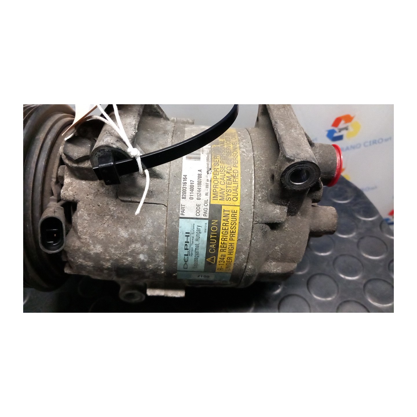 COMPRESSORE A/C 140 RENAULT SCENIC 2A SERIE (06/03-08/09) K4MT7 8200316164