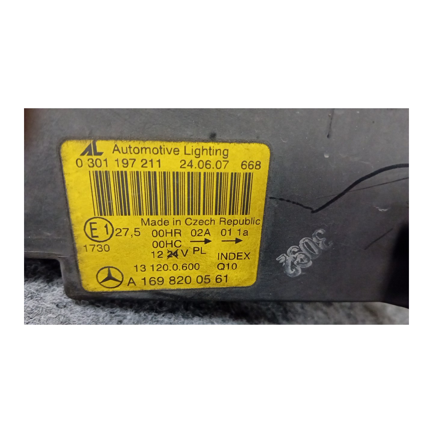 PROIETTORE AVANTGARDE SX. 203 MERCEDES-BENZ CLASSE A (W/C169) (07/04-04/13  A1698200561