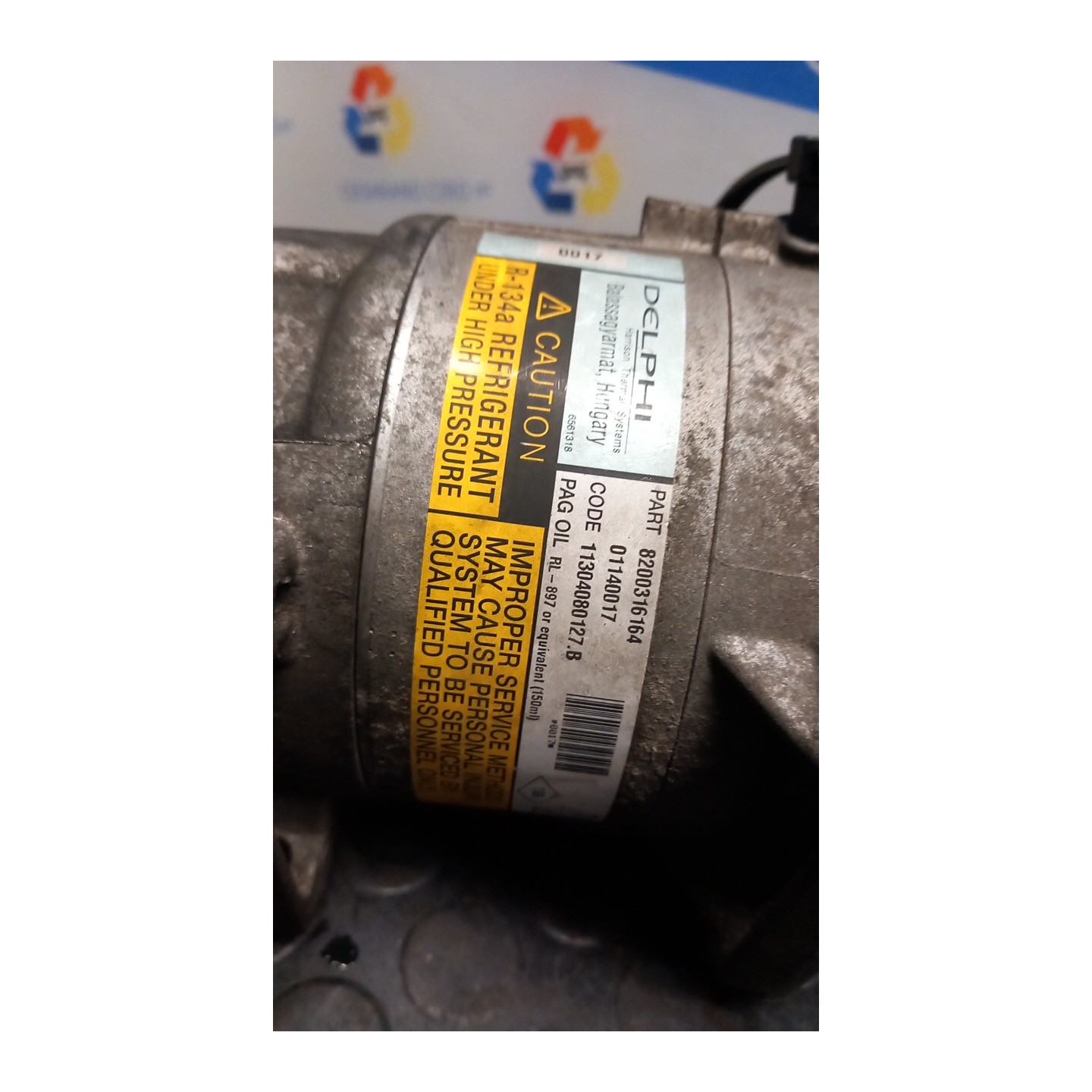 COMPRESSORE A/C 189 RENAULT MEGANE 2A SERIE (09/02-02/06) K9KF7 8200316164