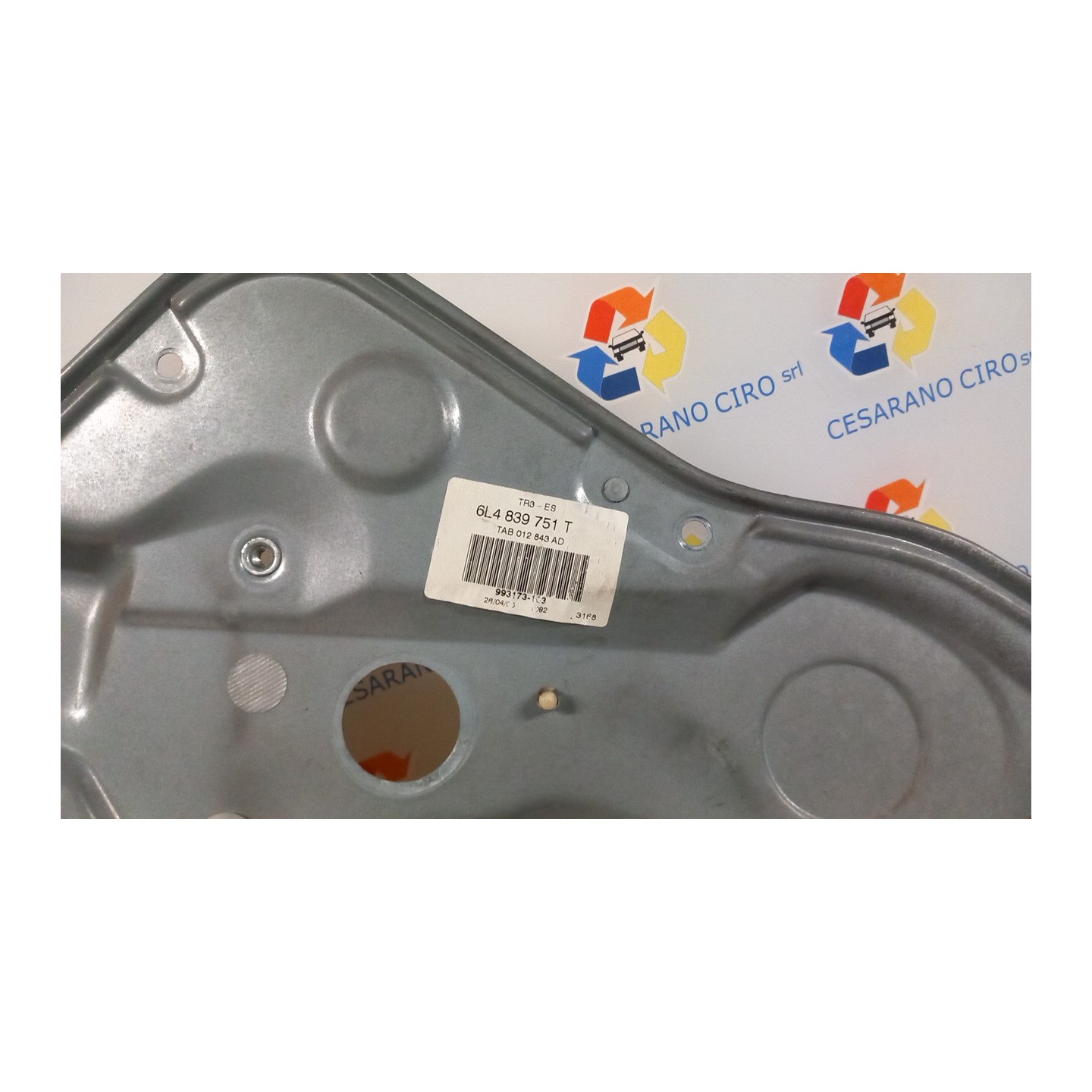 ALZACRISTALLO PORTA POST. SX. 078 SEAT IBIZA (6L) (12/01-08/09) AMF 6L4839755K
