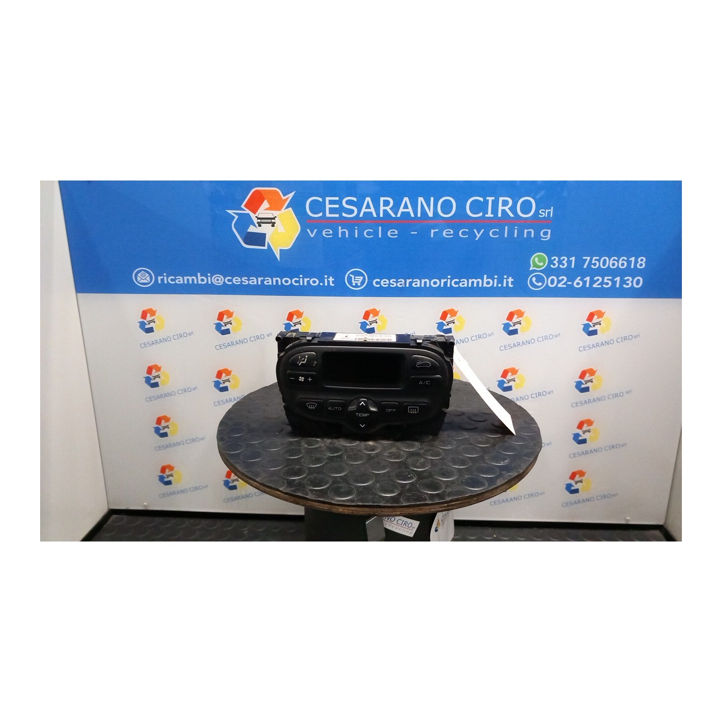BLOCCO COMANDO CLIMATIZZAZIONE 126 PEUGEOT 307 (04/01-12/06) NFU 6451JP