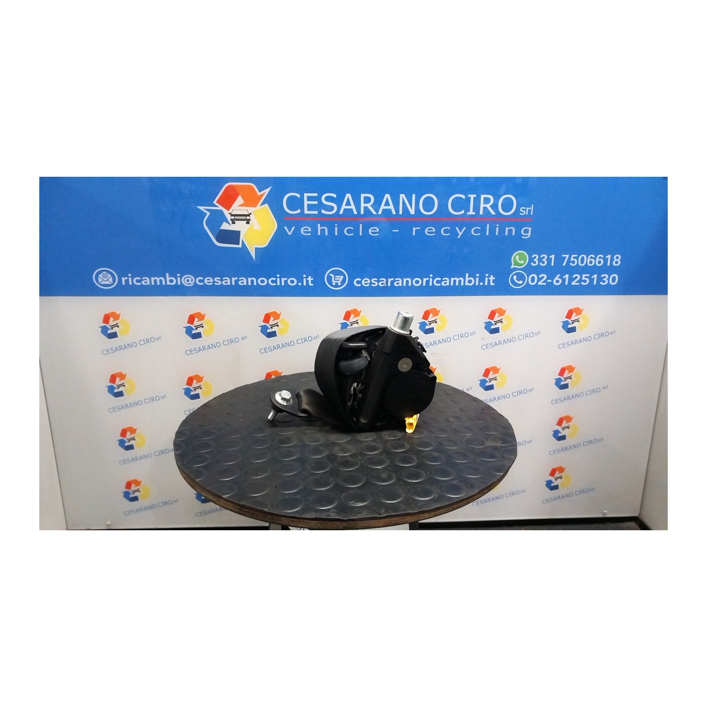 CINTURA DI SICUREZZA ANT. 09/06- DX. 015 FIAT PANDA (2Q) (09/03-12/10) 188A4000 735451778