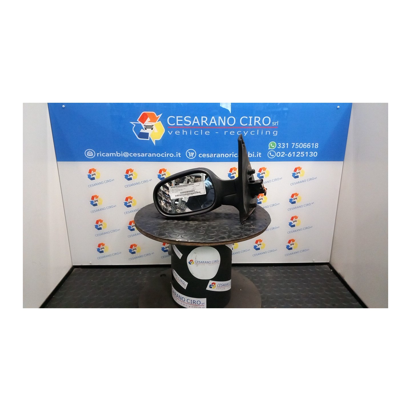 RETROVISORE EST. REGOLAZ. ELETTR. SX. 021 RENAULT CLIO 2A SERIE (05/01-11/10) D7FG7 7700435863