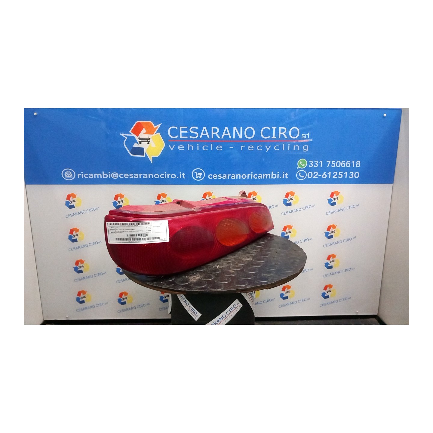 FANALE POST. SX. 036 FIAT SEICENTO (1E) (02/98-07/05) 187A1000 46511339