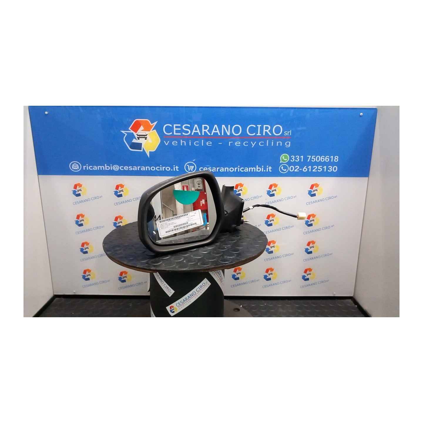 RETROVISORE EST. REGOLAZ. ELETTR. SX. 044 OPEL AGILA (H08) (01/08-) K12B 93196281