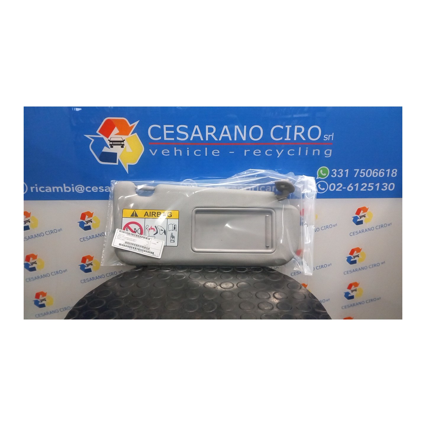 ALETTA PARASOLE PARABREZZA DX. 013 KIA RIO 3A SERIE (01/15-10/17) G4LA 852021W360HCS