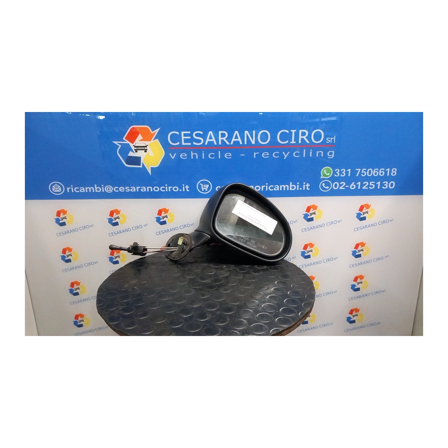 RETROVISORE EST. DX. 020 CHEVROLET (DAEWOO) MATIZ (M200) (04/05-12/10) A08S3 96600408