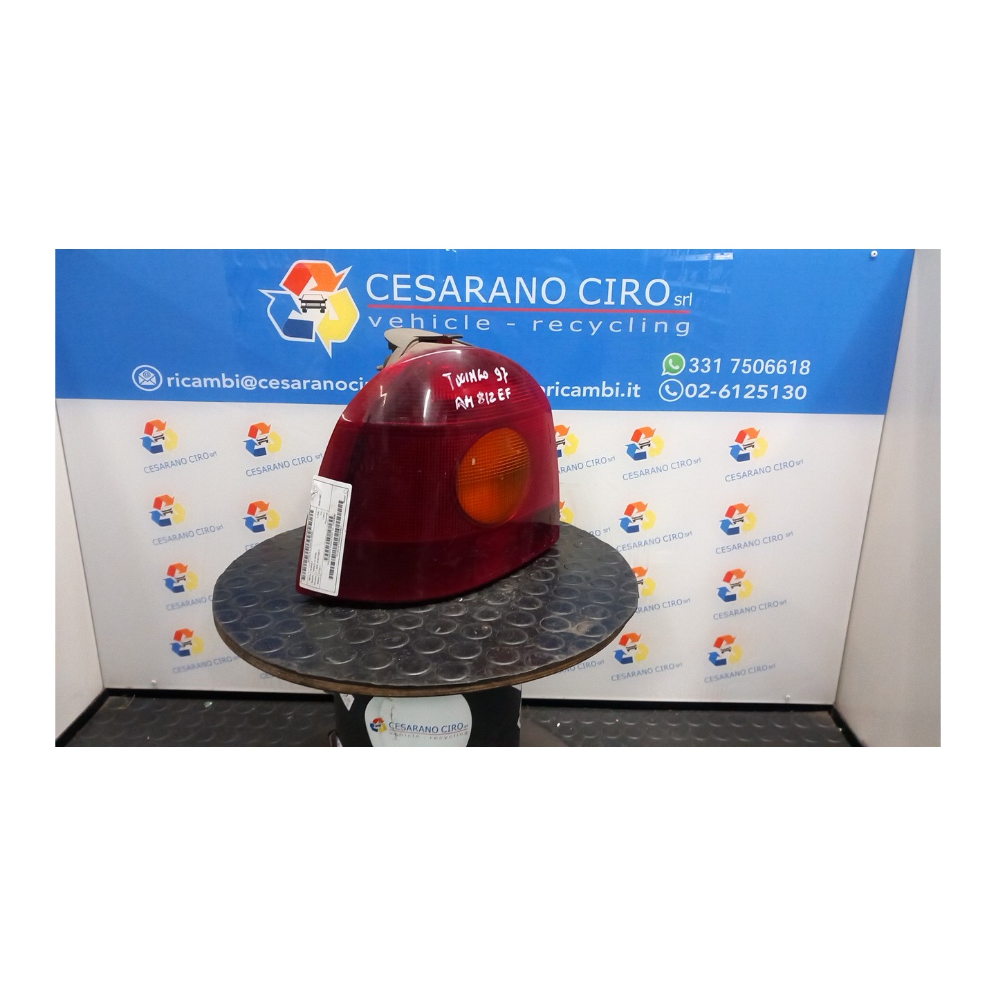 TRASPARENTE FANALE POST. SX. 051 RENAULT TWINGO 1A SERIE (10/92-08/98) D7FB7 7701036397