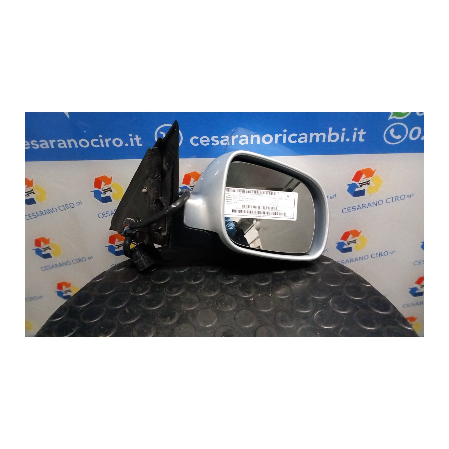 RETROVISORE EST. REGOLAZ. ELETTR. DX. 090 VOLKSWAGEN PASSAT (3B) (08/96-04/03) ADR 3B185750801C