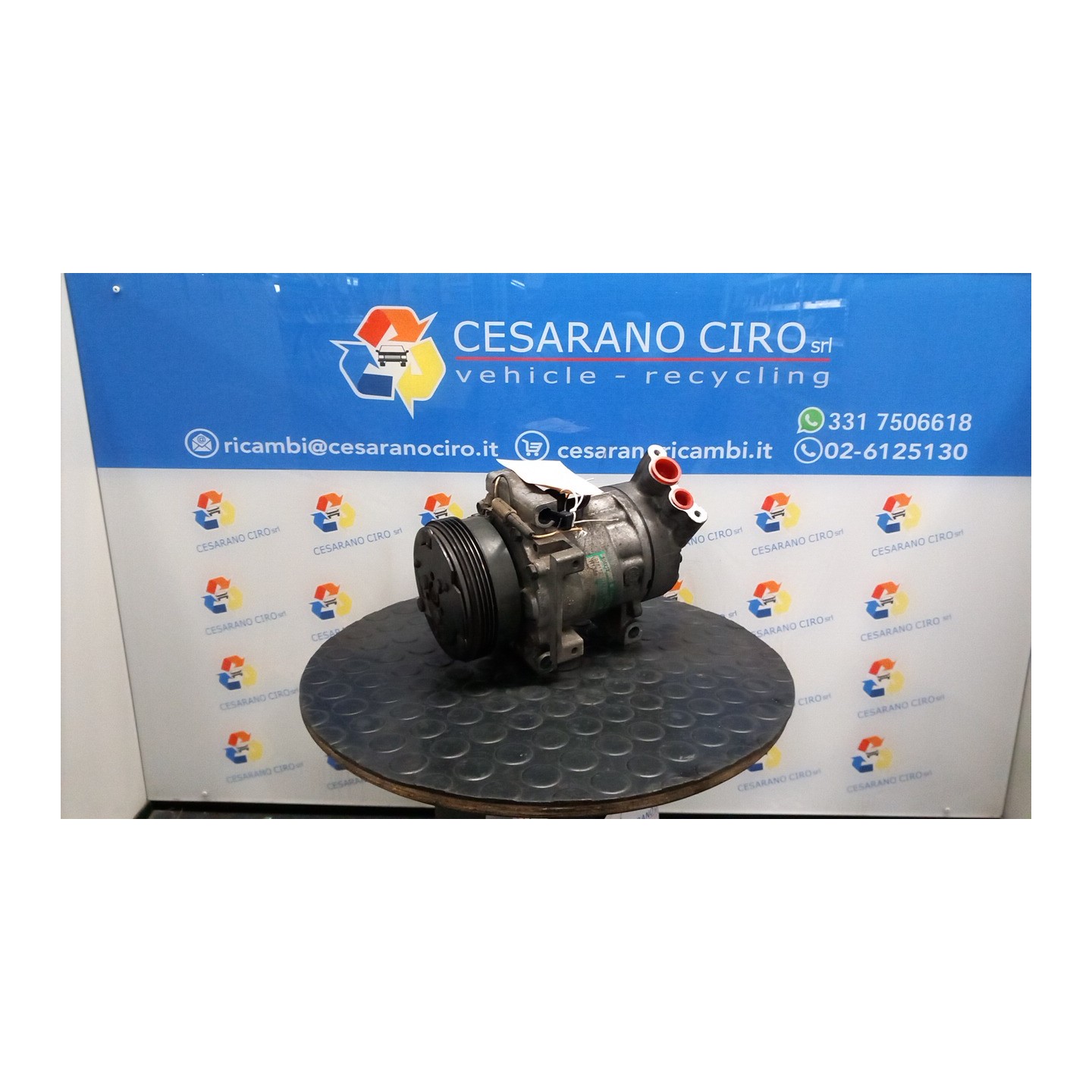 COMPRESSORE A/C ROTAZIONE 007 RENAULT CLIO 2A SERIE (05/01-11/10) D4FB7 7711134670