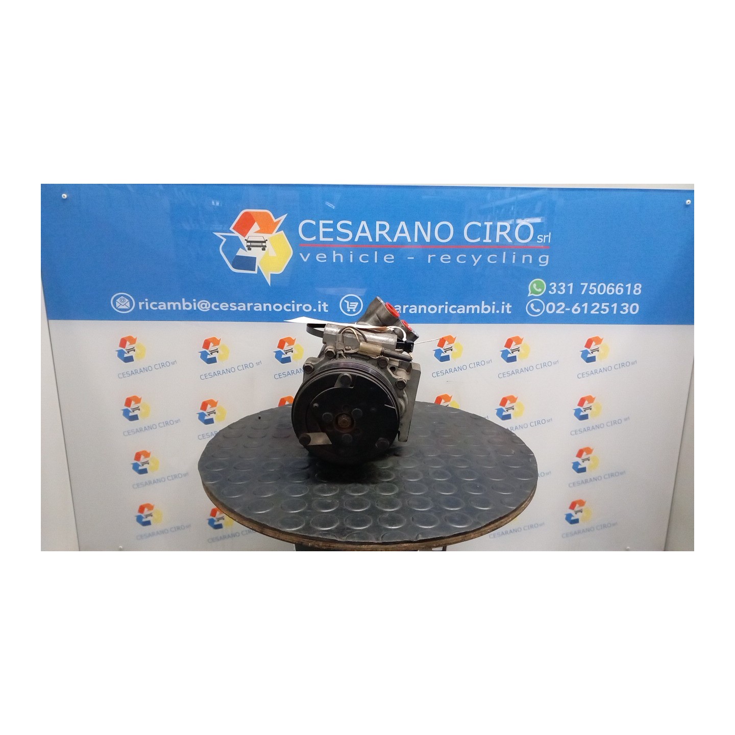 COMPRESSORE A/C ROTAZIONE 007 RENAULT CLIO 2A SERIE (05/01-11/10) D4FB7 7711134670