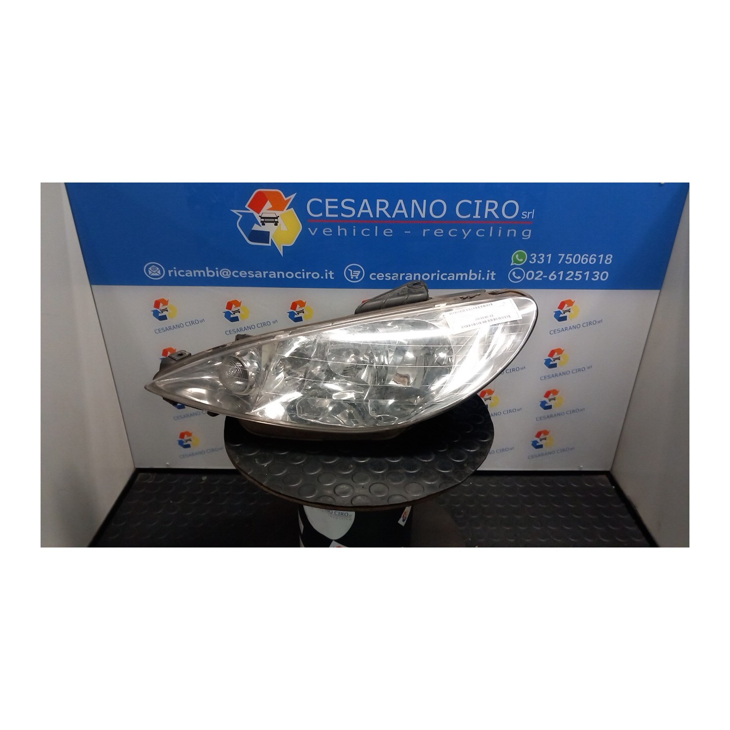 PROIETTORE SX. 088 PEUGEOT 206 (09/98-06/09) HFX 6204S7