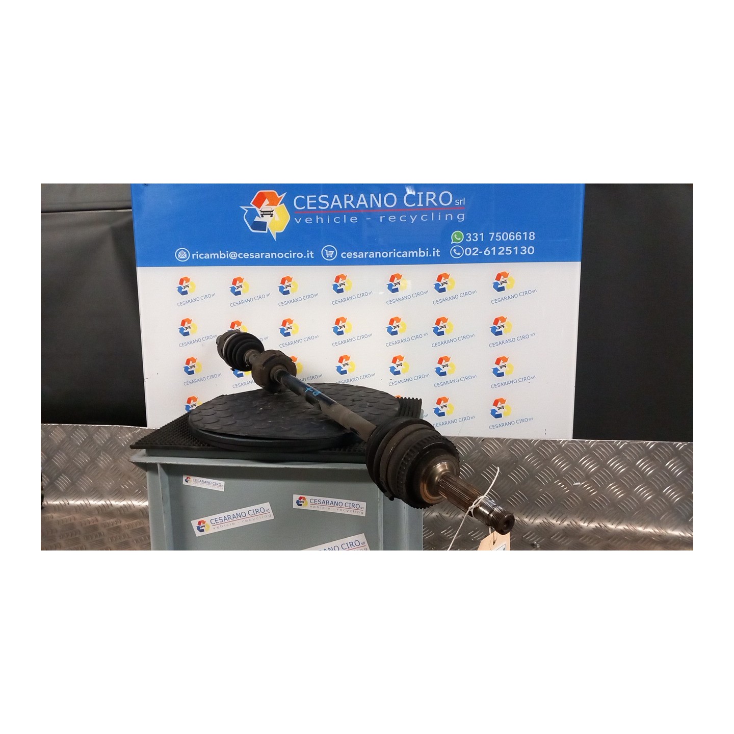 SEMIALBERO ANT. COMPL. 02-  C/ABS DX. 043 TOYOTA YARIS (10/01-11/05)     (FRP) 2SZFE 434100D080