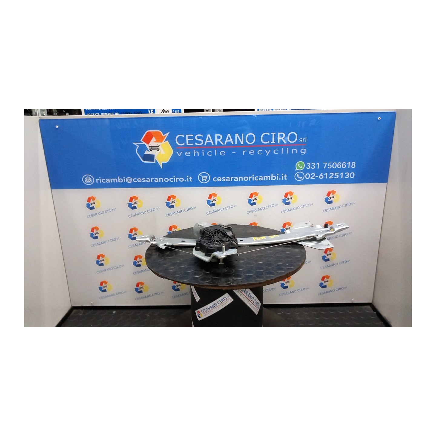 ALZACRISTALLO ELETTR. PORTA POST. C/MOTORINO SX. 012 CITROEN C3 2A SERIE (A51) (09/09-06/13 8FP 9223F9