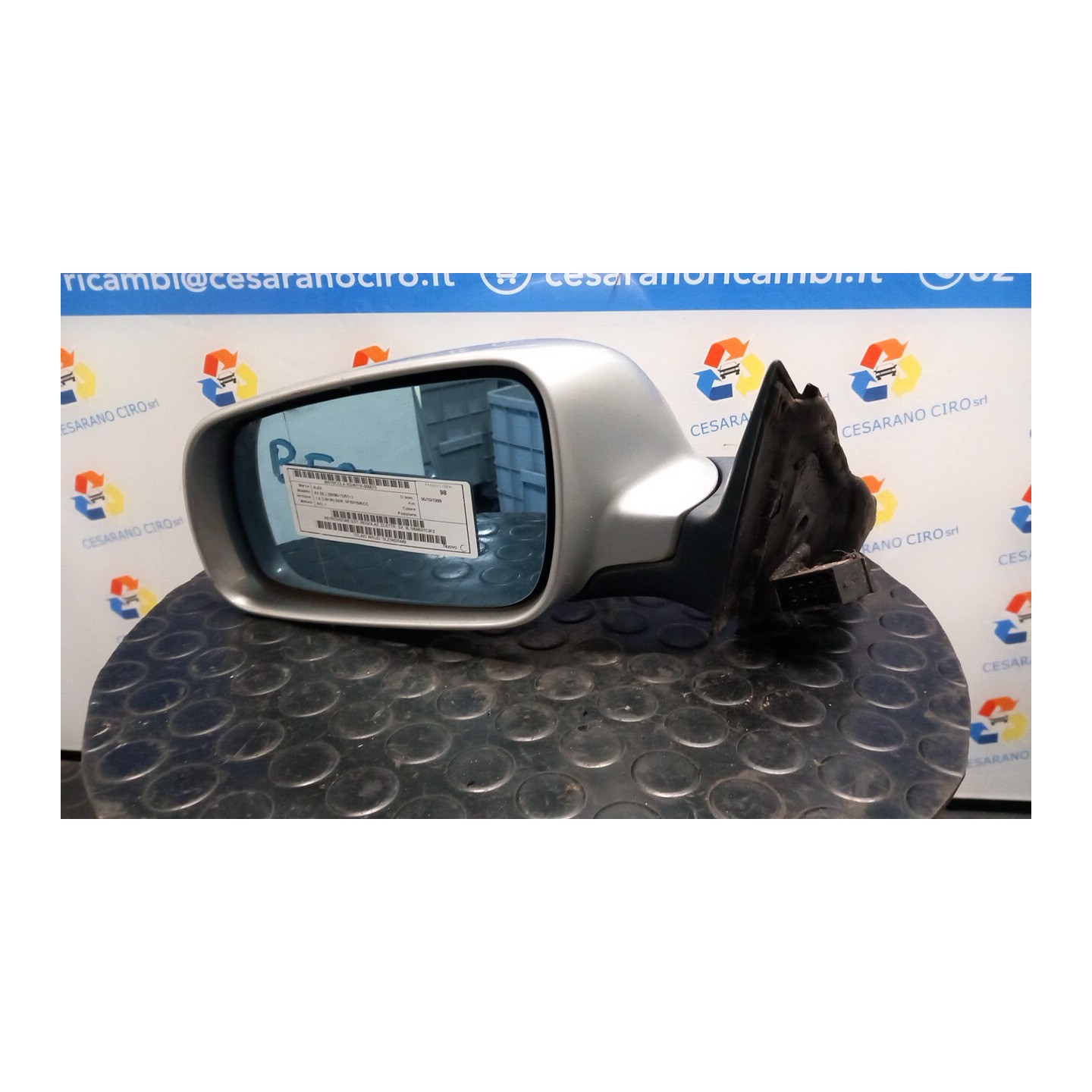RETROVISORE EST. REGOLAZ. ELETTR. SX. 075 AUDI A3 (8L) (08/96-12/01) AKL 8L1858531C3FZ