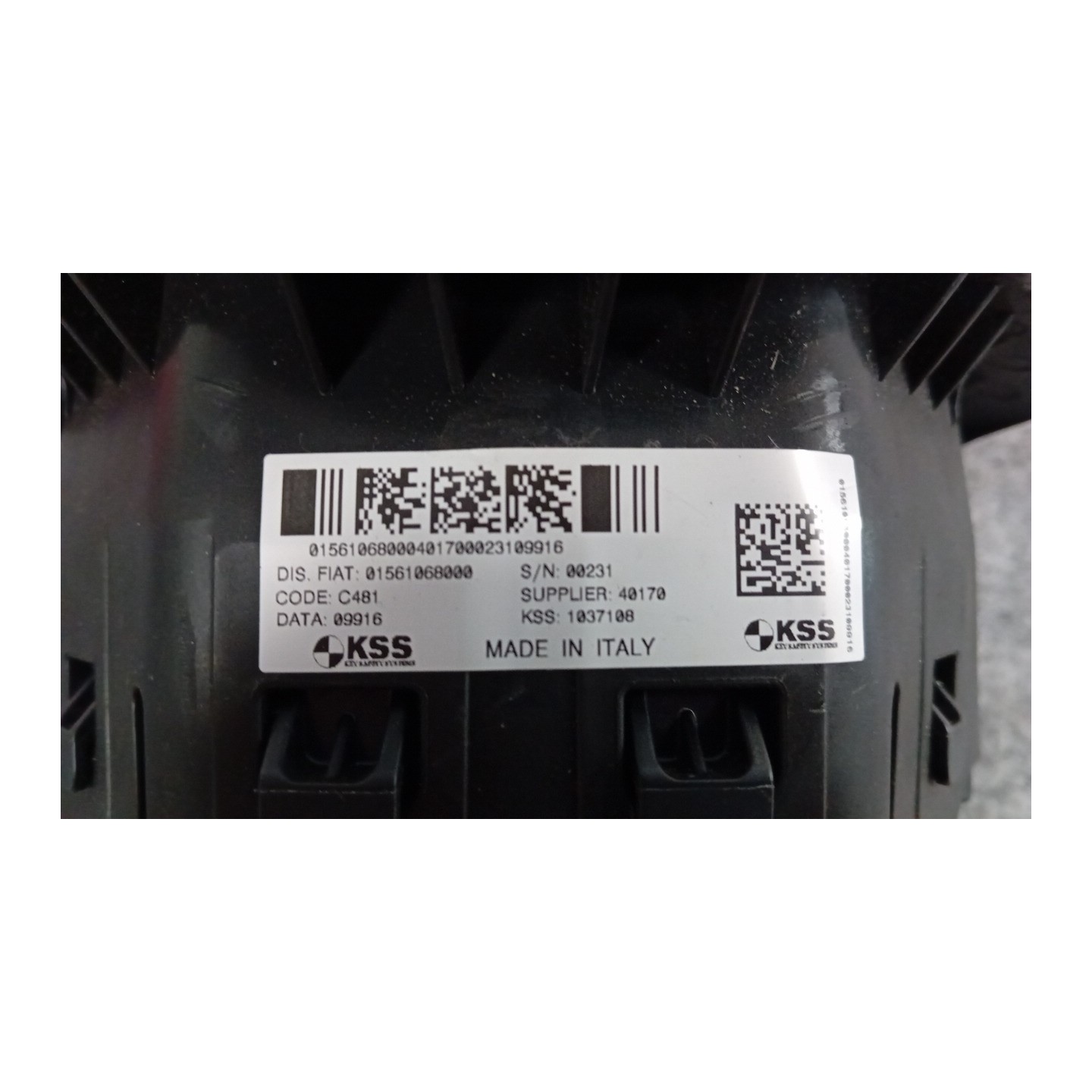DISPOSITIVO AIRBAG LATO GUIDA 069 ALFA ROMEO MITO (10) (05/13-05/19)  156106800