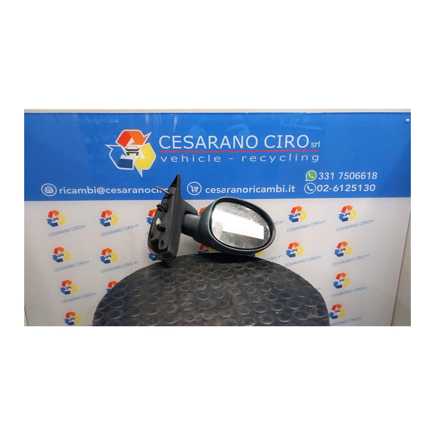 RETROVISORE EST. REGOLAZ. ELETTR. -09/00 C/MODANATURA CALOTTA DX. 025 RENAULT TWINGO 1A SERIE (08/98-09/07) D4FA7 8200039875