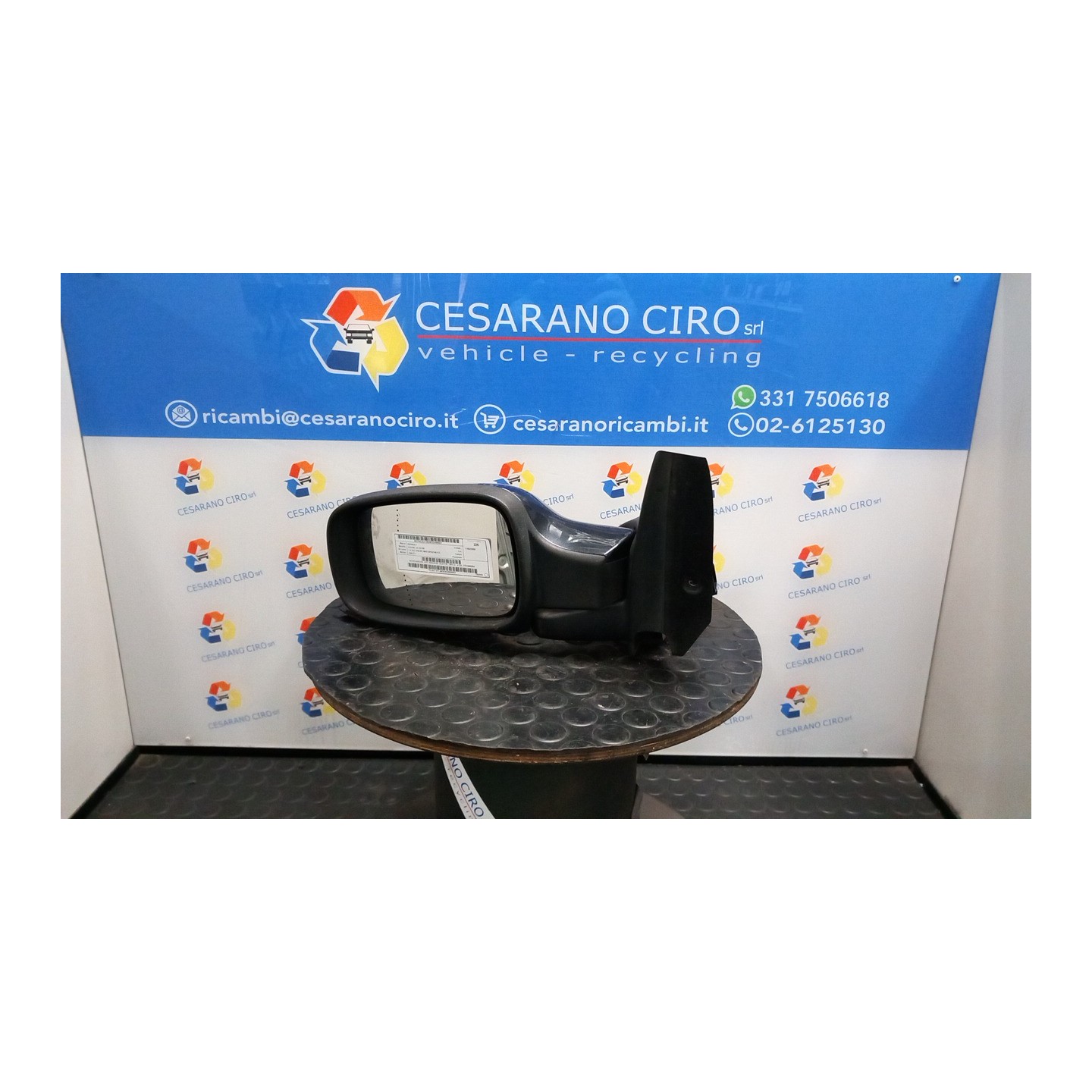 RETROVISORE EST. REGOLAZ. ELETTR. TIPO 3 - 4 SX. 027 RENAULT SCENIC 2A SERIE (06/03-08/09) K9K77 7701068384
