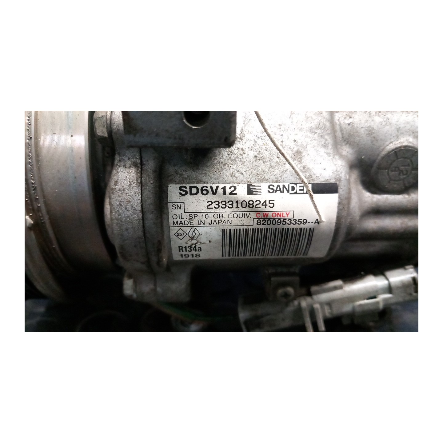 COMPRESSORE A/C 084 RENAULT MODUS 2A SERIE (01/08-06/13) K4MC8 8200953359