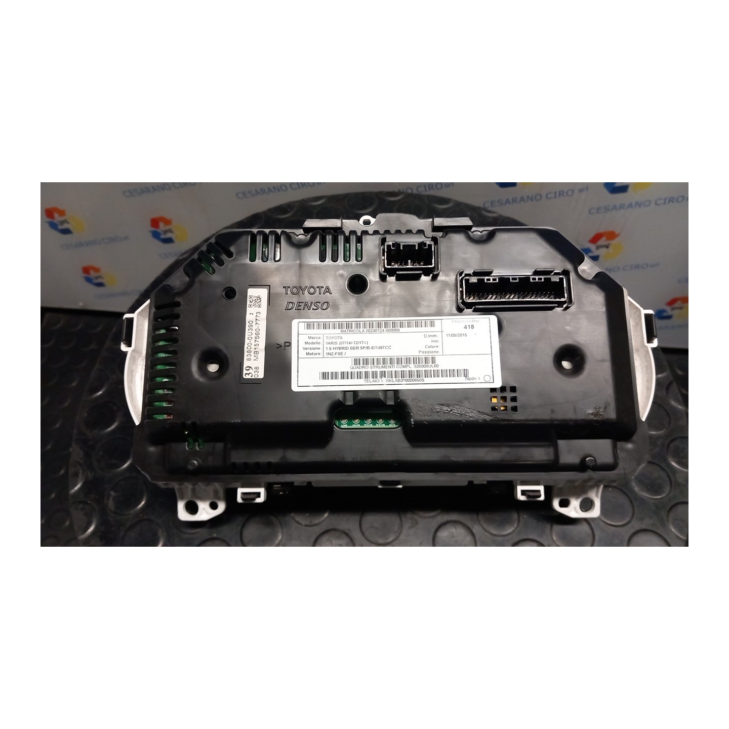 QUADRO STRUMENTI COMPL. 009 TOYOTA YARIS (07/14-12/17) 1NZ-FXE 838000UL60