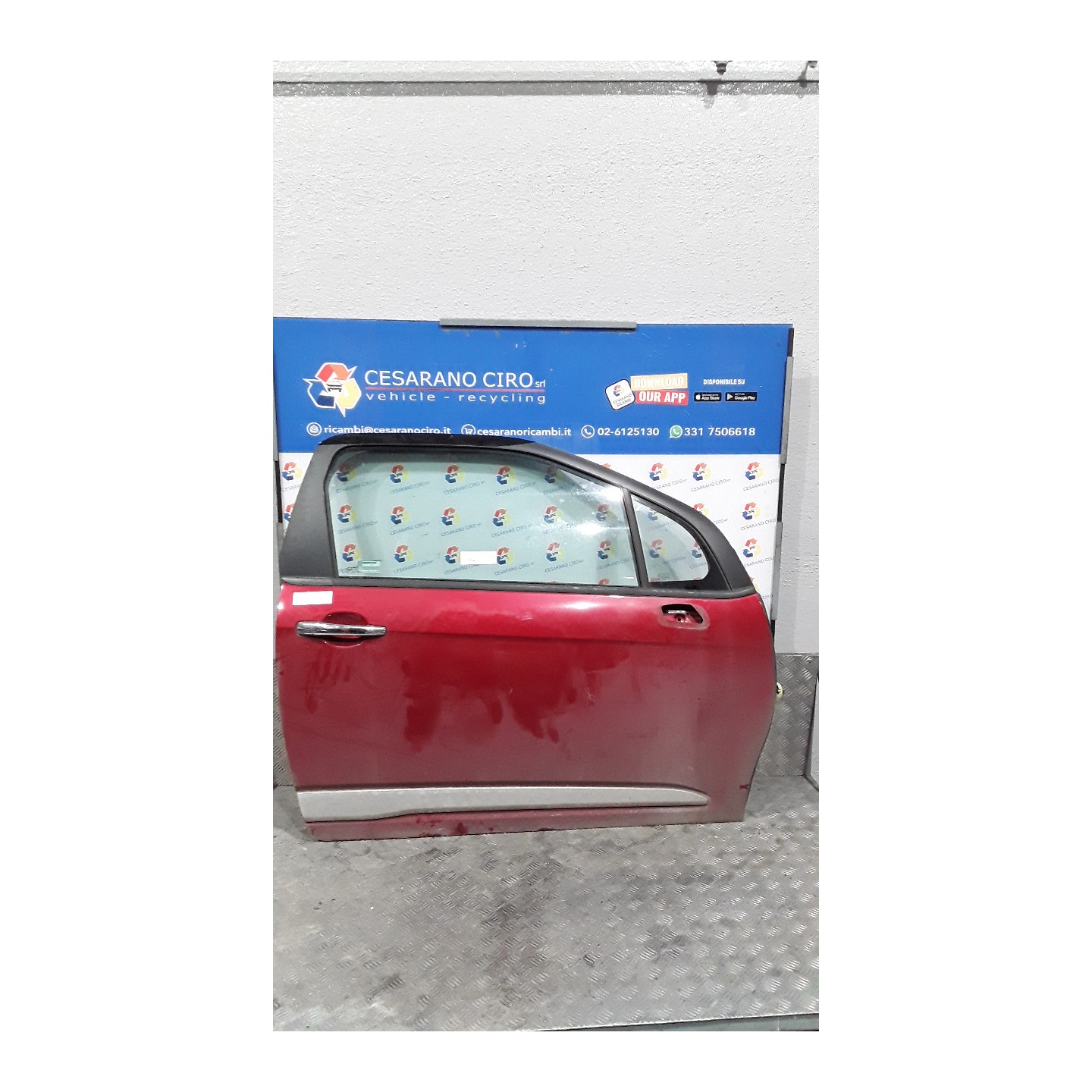 PORTA ANT. DX. 131 CITROEN DS3 (11/09-01/16) 9HP 9804265380