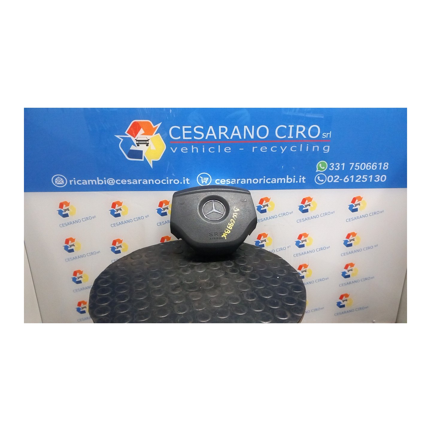 DISPOSITIVO AIRBAG LATO GUIDA 124 MERCEDES-BENZ CLASSE B (T245) (03/05-03/13) 266920 A16486019029051